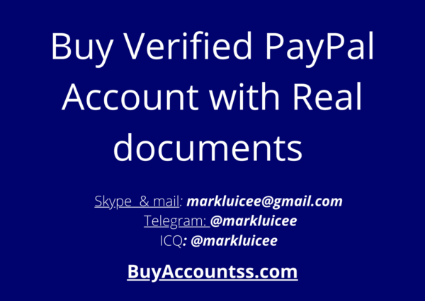 Buy Verified PayPal Account with Real documents